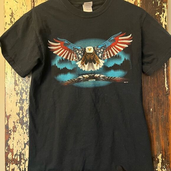 Retro 2007 Colorado screaming eagle  Black Short Sleeve Tee s/s. Size M - Picture 1 of 8